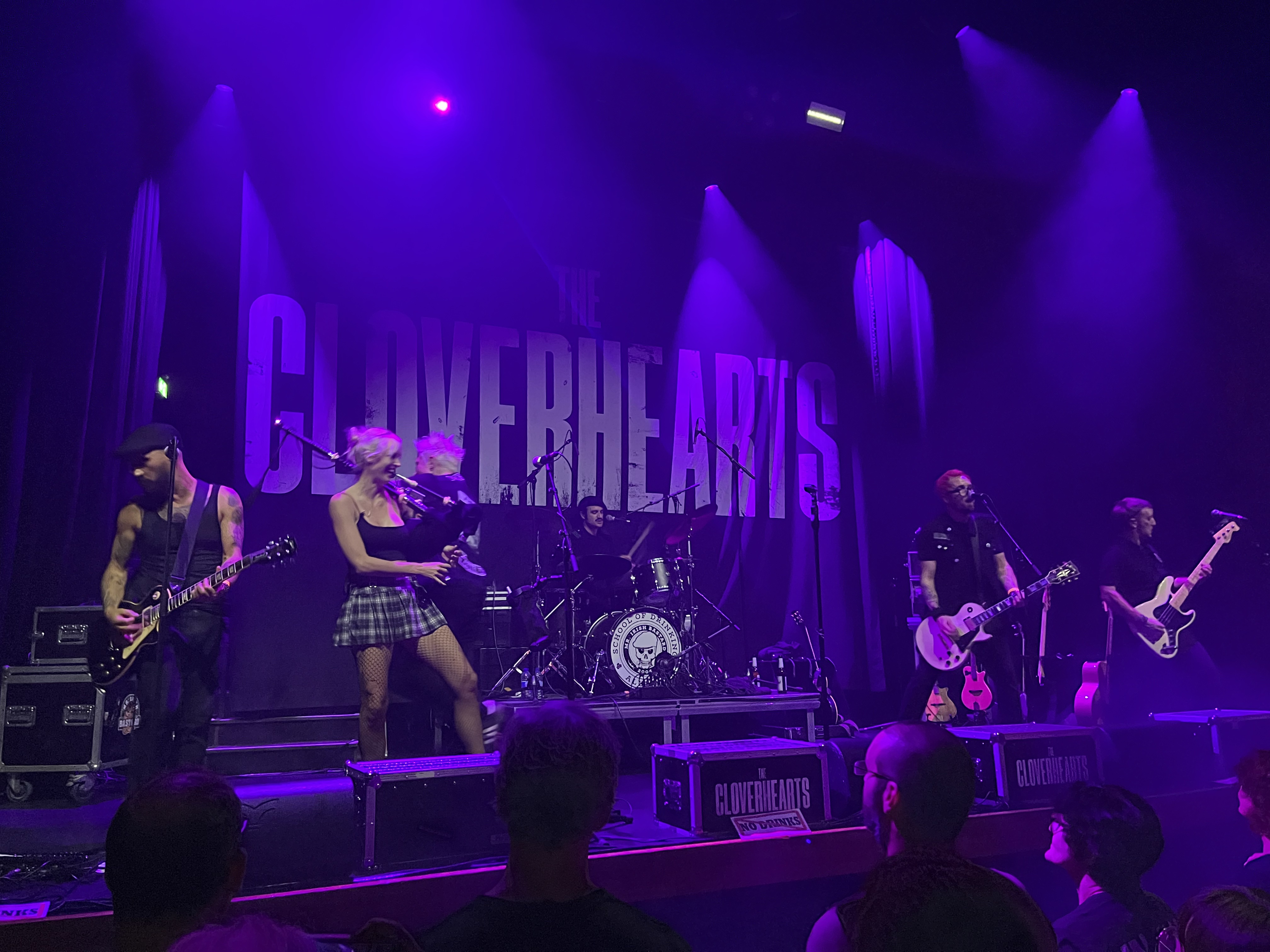 The Cloverhearts auf der Bühne beim Irish-Christmas-Konzert